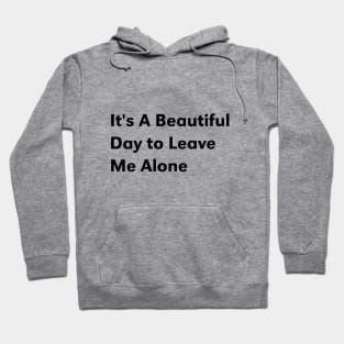 it's a beautiful day to leave me alone Hoodie